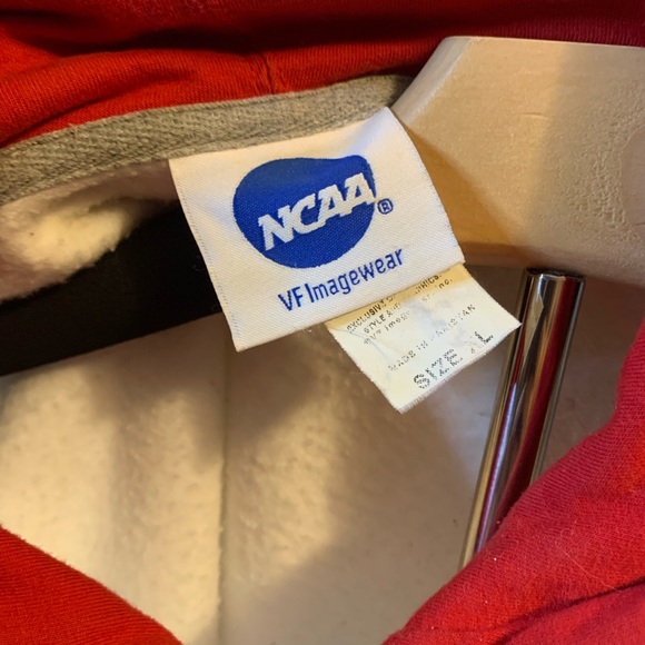 NCAA Ohio State Red and White Hoodie - Picture 3 of 3